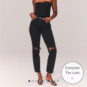 Abercrombie Curve Love Ultra High Rise 90s Straight Jean